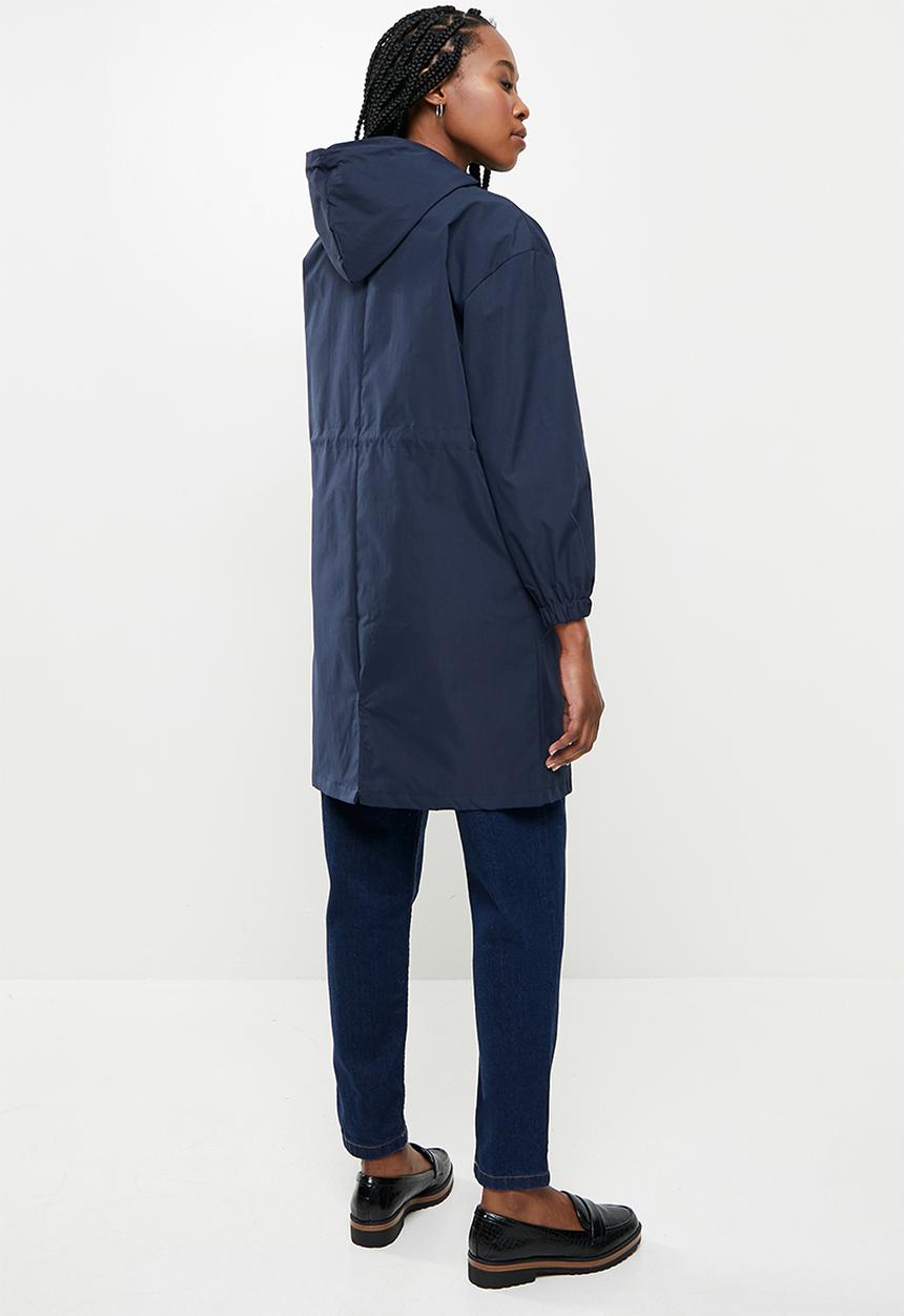 dailyfriday - Midi hooded parka - navy