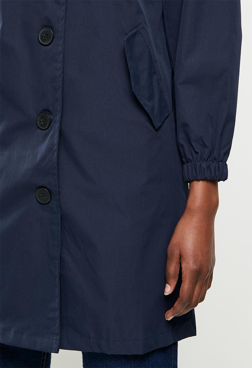 dailyfriday - Midi hooded parka - navy