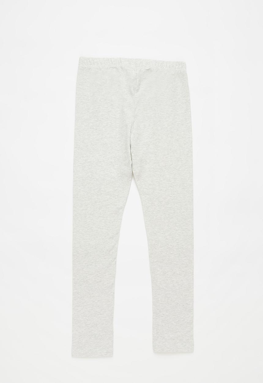 Pop Candy - Girls printed legging - grey & pink