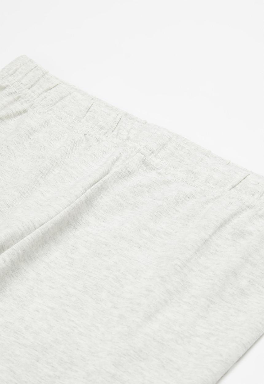 Pop Candy - Girls printed legging - grey & pink