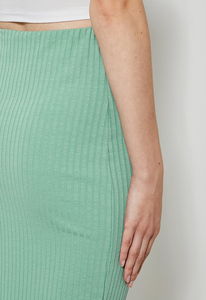 Superbalist - Rib bodycon skirt - deep green