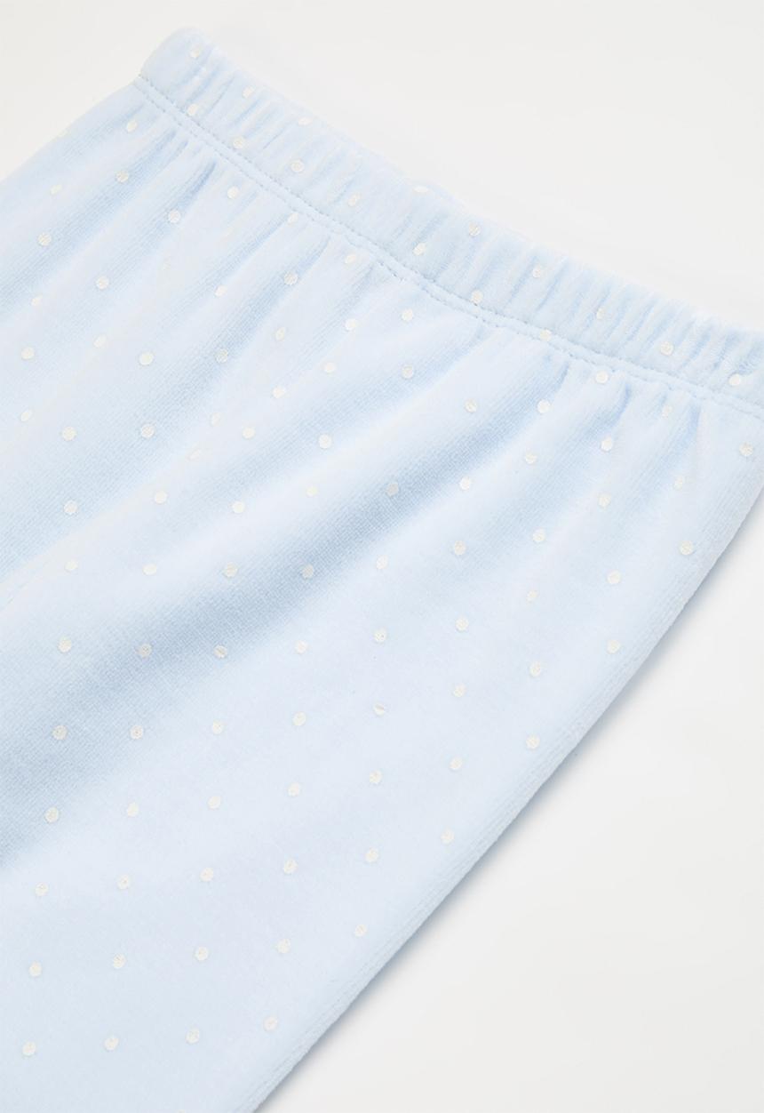 Pop Candy - Girls polka dot sweatpants - light blue
