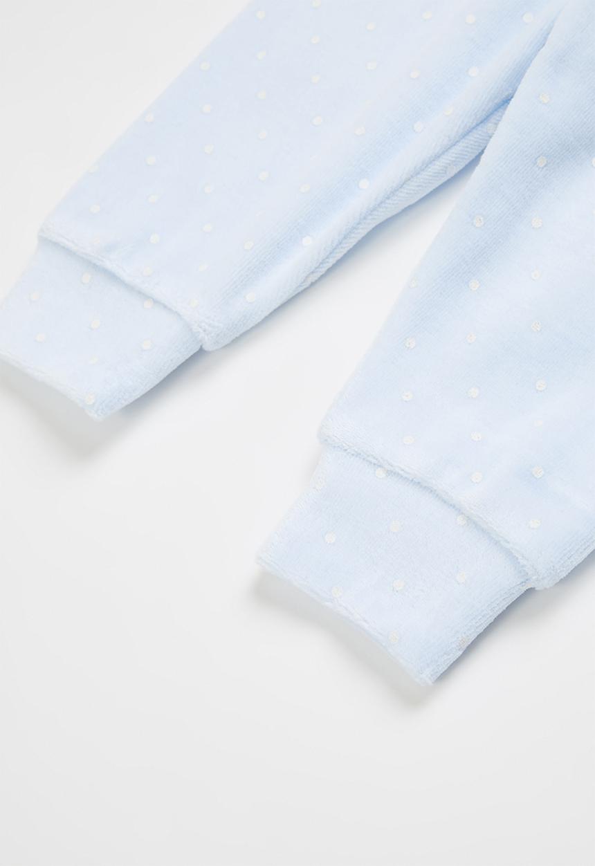 Pop Candy - Girls polka dot sweatpants - light blue