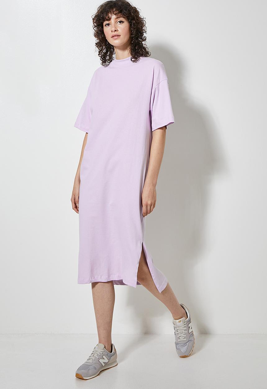 Superbalist - Dropped shoulder T-shirt dress - lavender fog