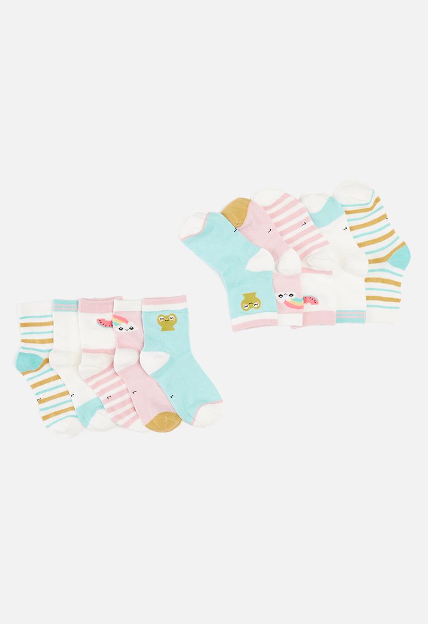 Pop Candy - Rainbow 5 pack socks - multi