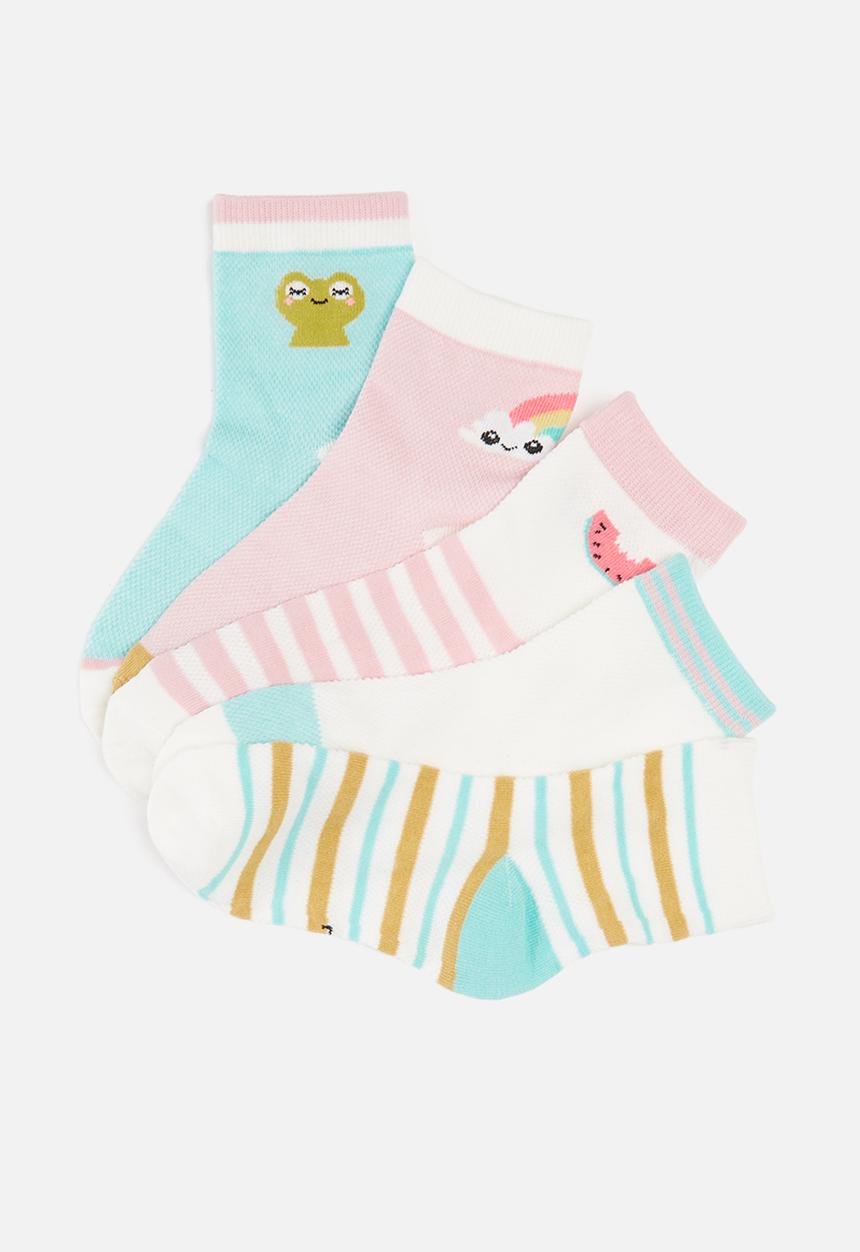 Pop Candy - Rainbow 5 pack socks - multi