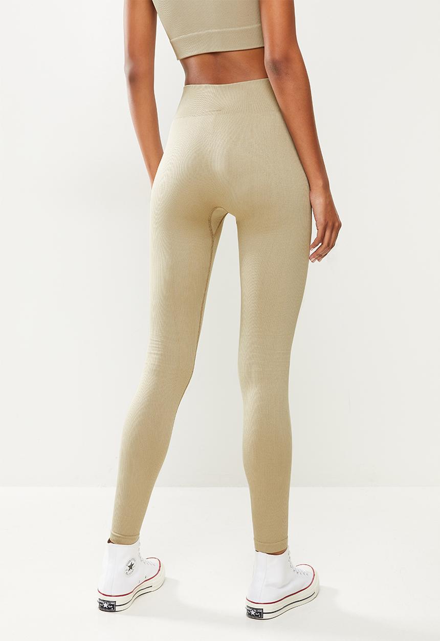 Missguided - Seamless rib legging - khaki