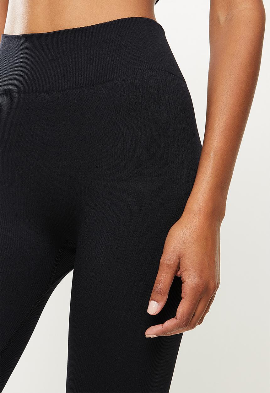 Missguided - Seamless rib legging - black