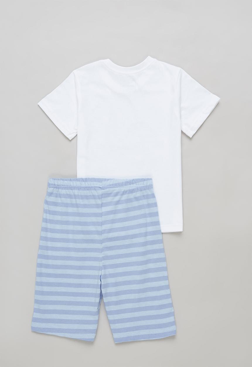 Pop Candy - Yb short sleece tee & shorts pj set - multi 