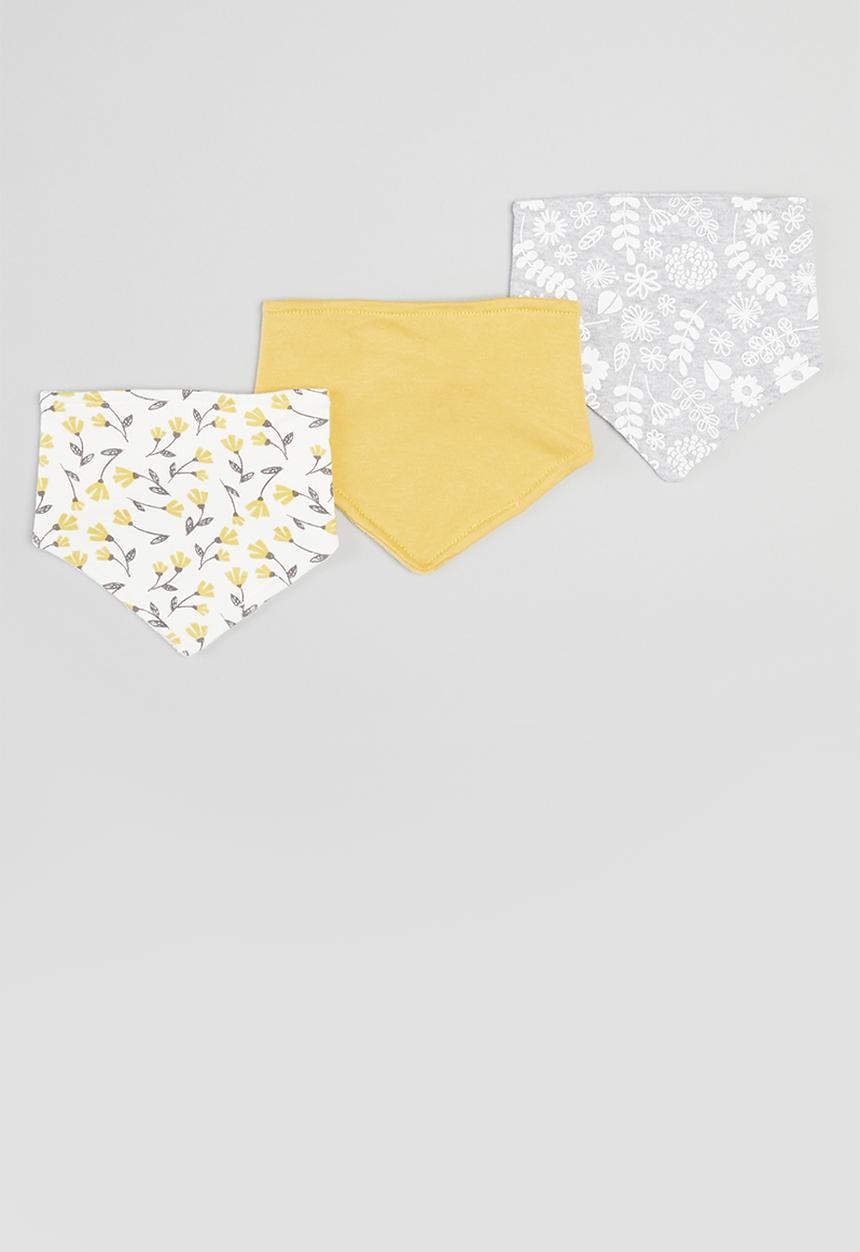 Pop Candy - Girls 3 pack floral bibs - multi