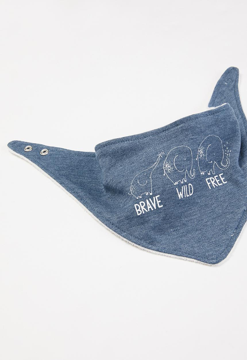 Pop Candy - 3 Pack bibs - navy & white