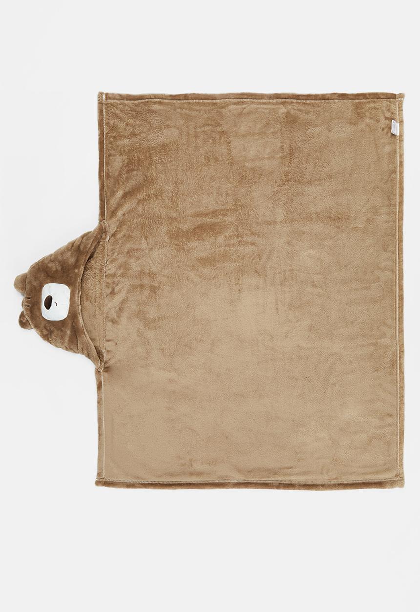 Pop Candy - Coral fleece novelty blanket - brown