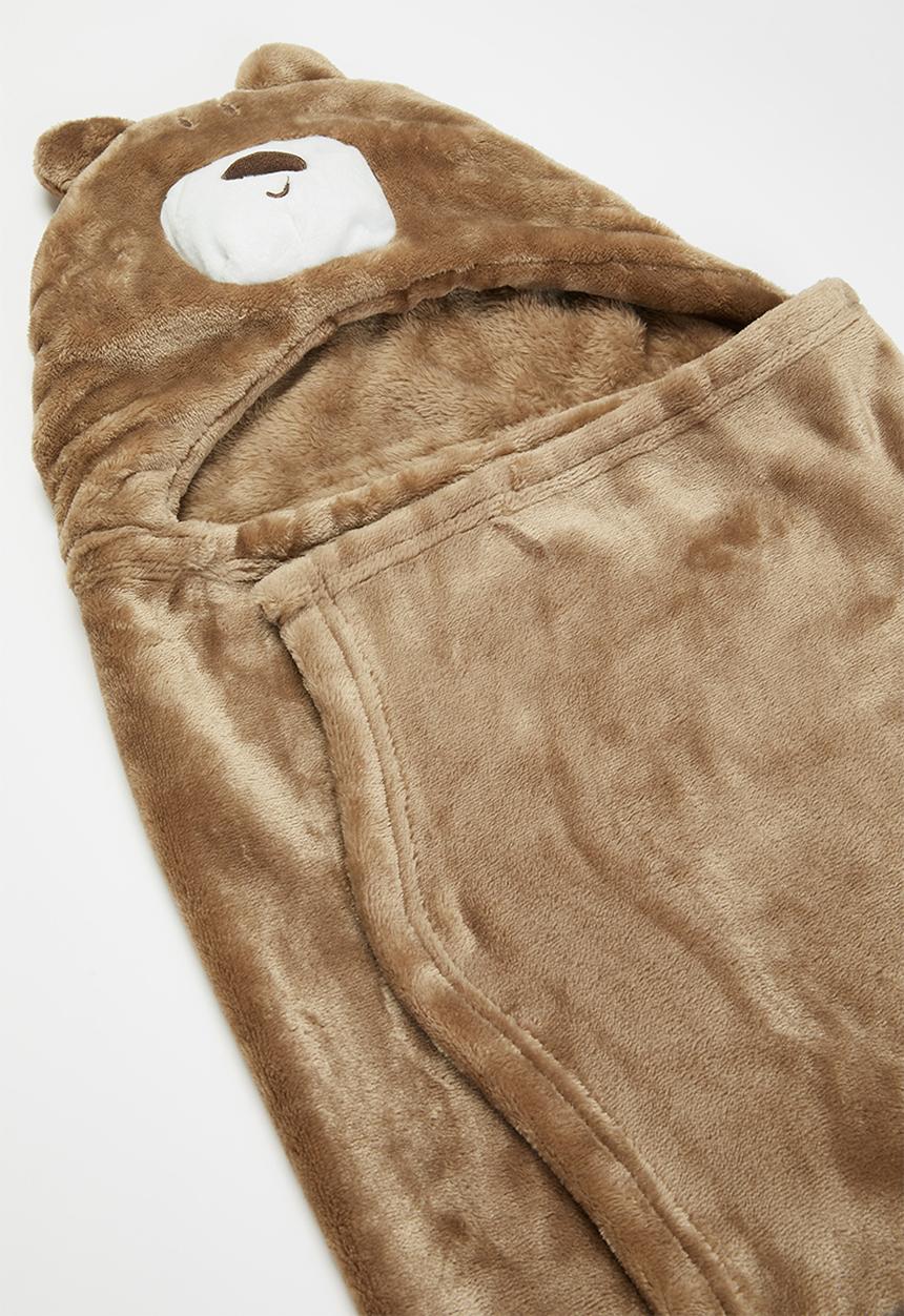 Pop Candy - Coral fleece novelty blanket - brown