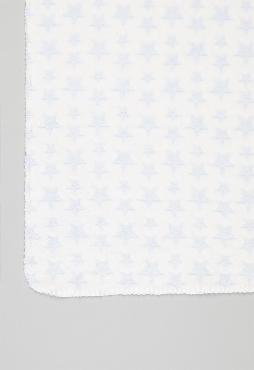 Pop Candy - Coral fleece blanket - blue & white