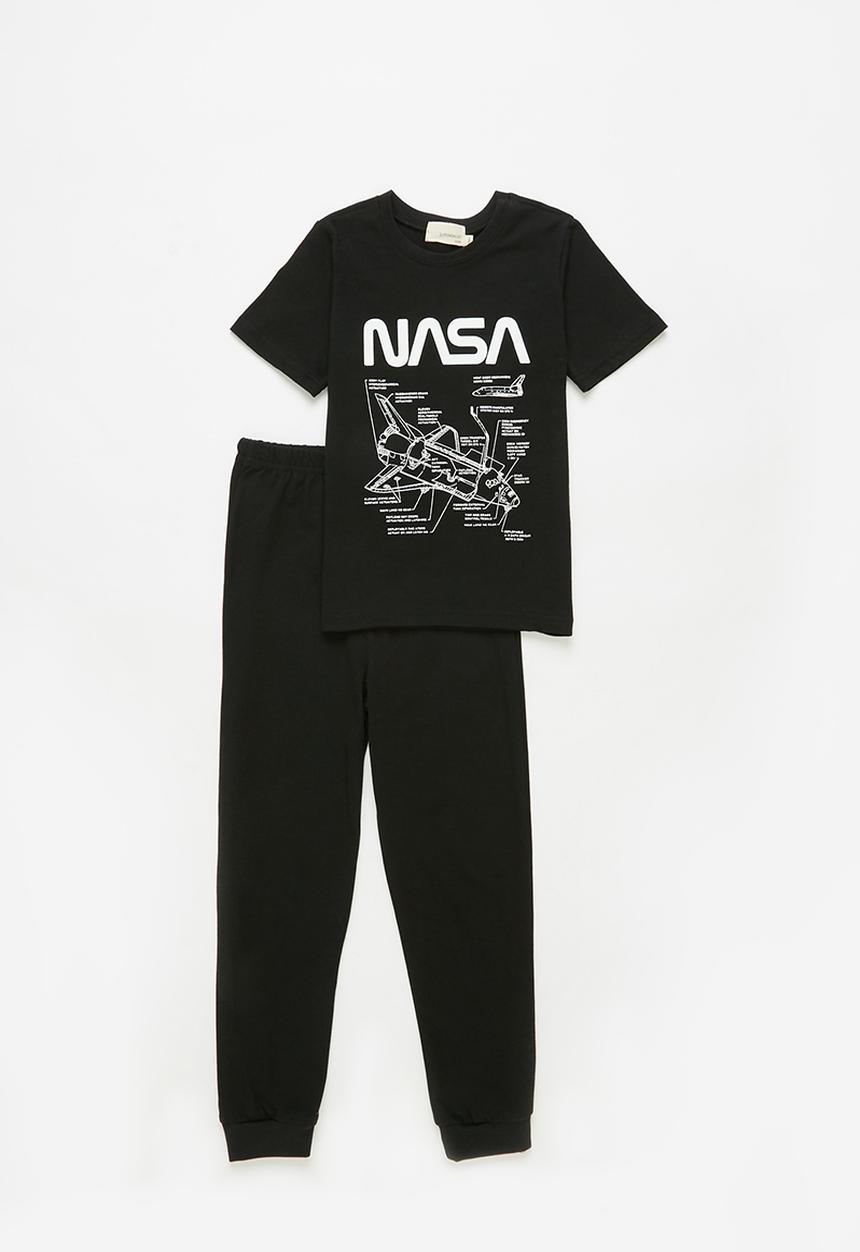 Superbalist Kids - Nasa top & pants pj - black 