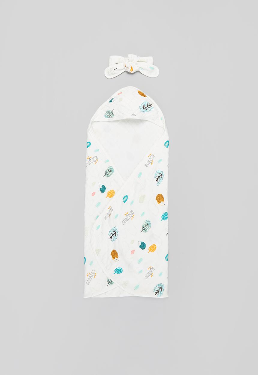 Pop Candy - Baby printed sleeping bag - white