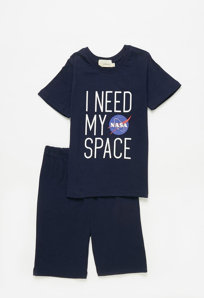 Superbalist Kids - Tee & shorts pj set - navy