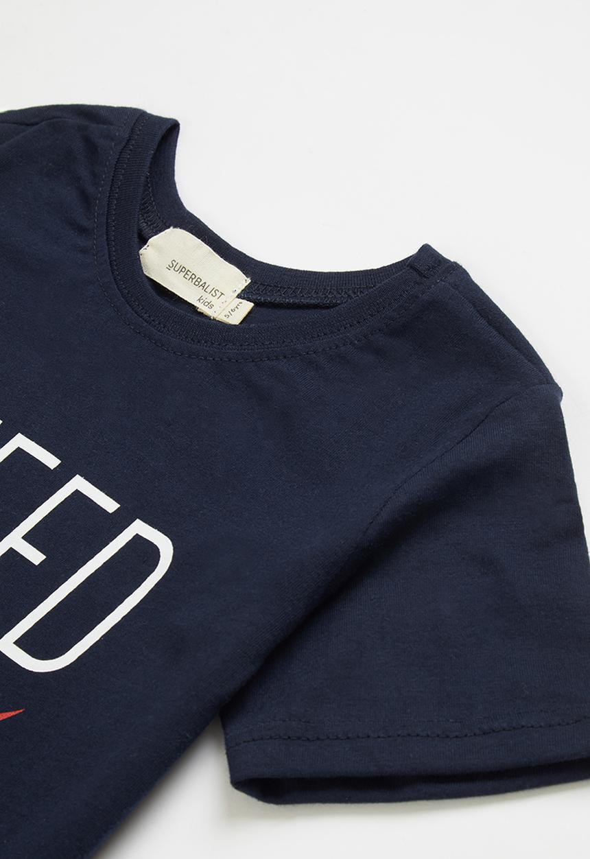 Superbalist Kids - Tee & shorts pj set - navy