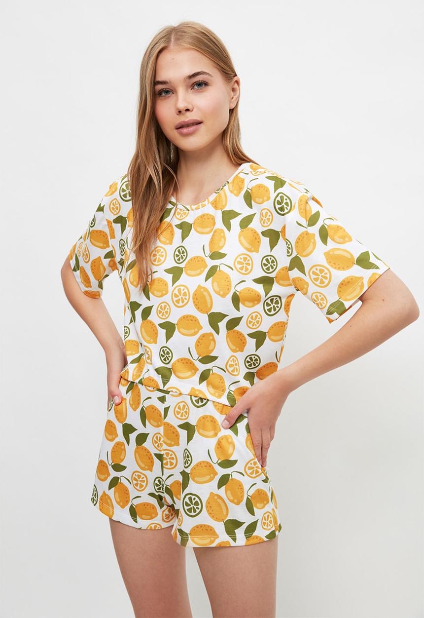 Trendyol - Patterned knitted pajamas set - multi