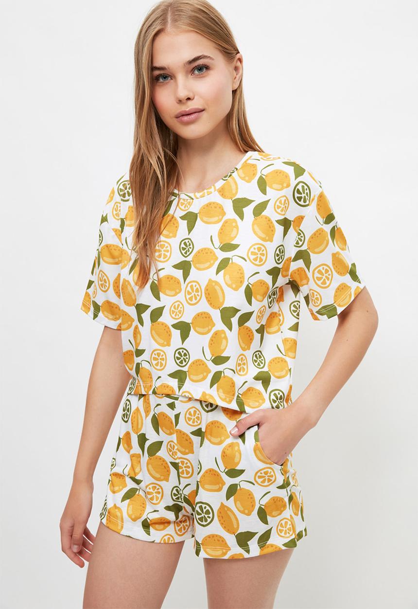Trendyol - Patterned knitted pajamas set - multi