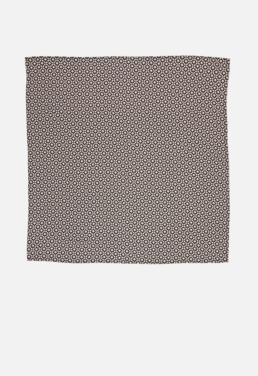 Superbalist - Geo print headscarf - black & cream 