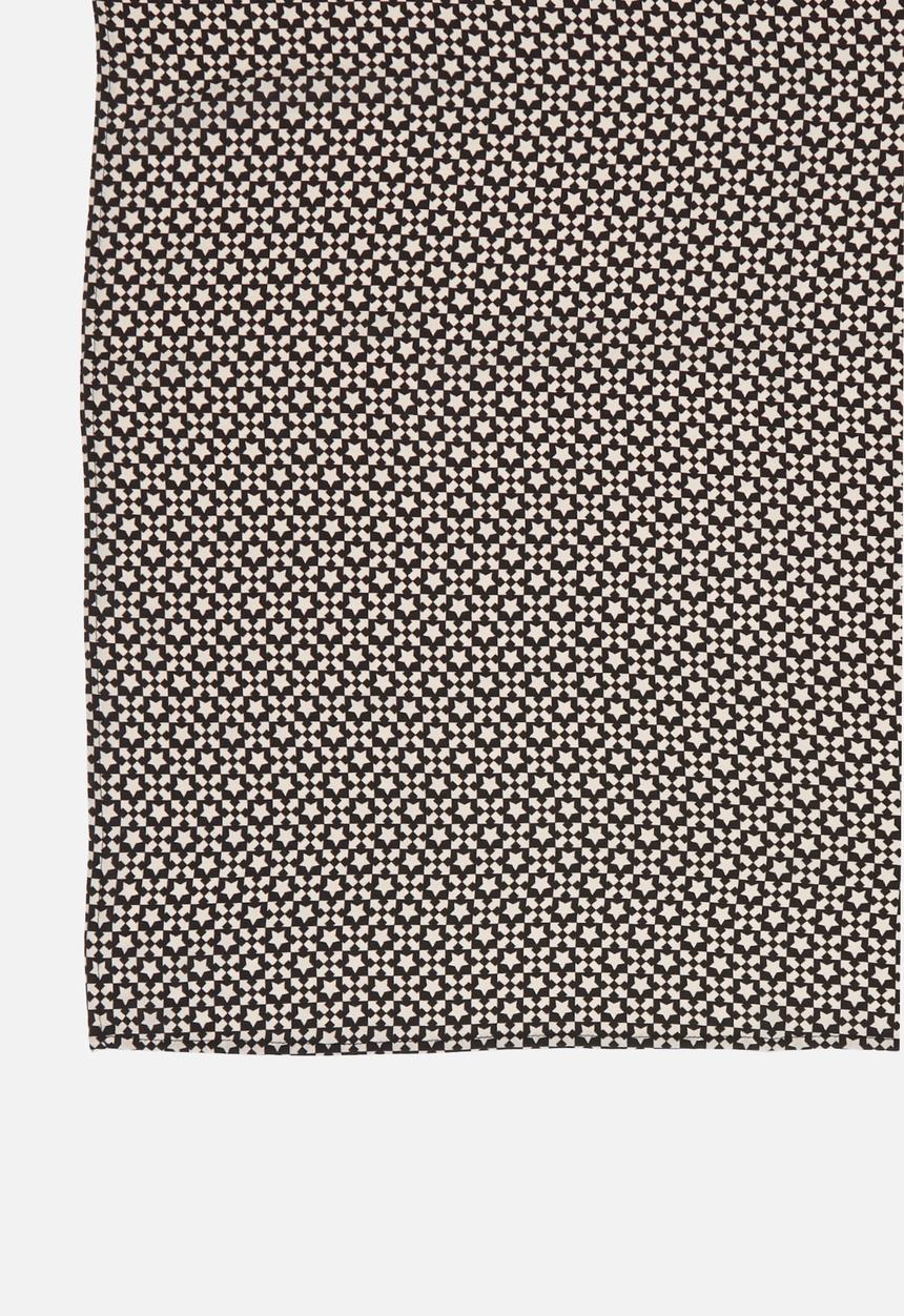 Superbalist - Geo print headscarf - black & cream 