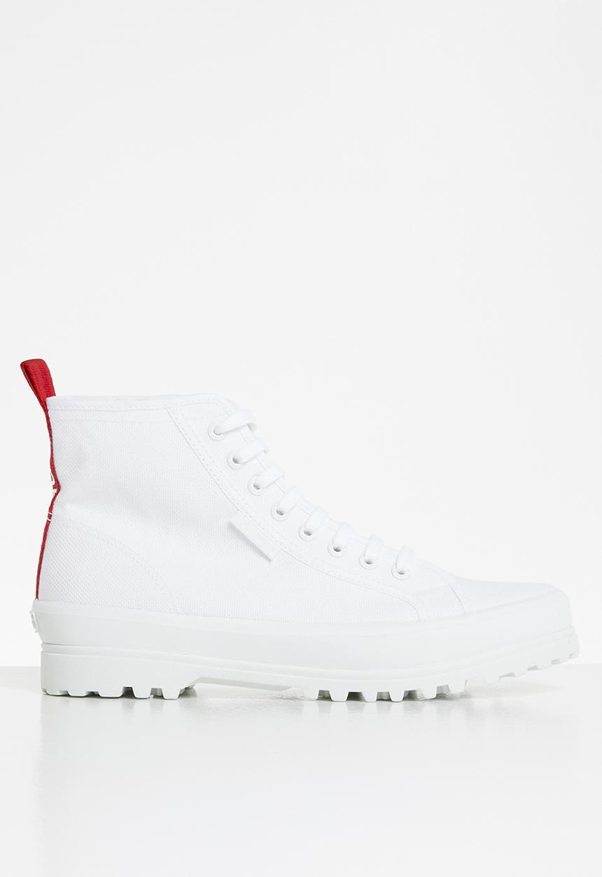 SUPERGA - 2341 tape alpina tape boot - aeu - white / red
