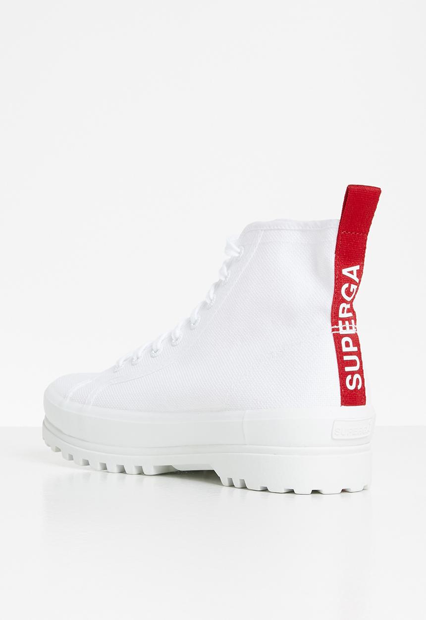 SUPERGA - 2341 tape alpina tape boot - aeu - white / red