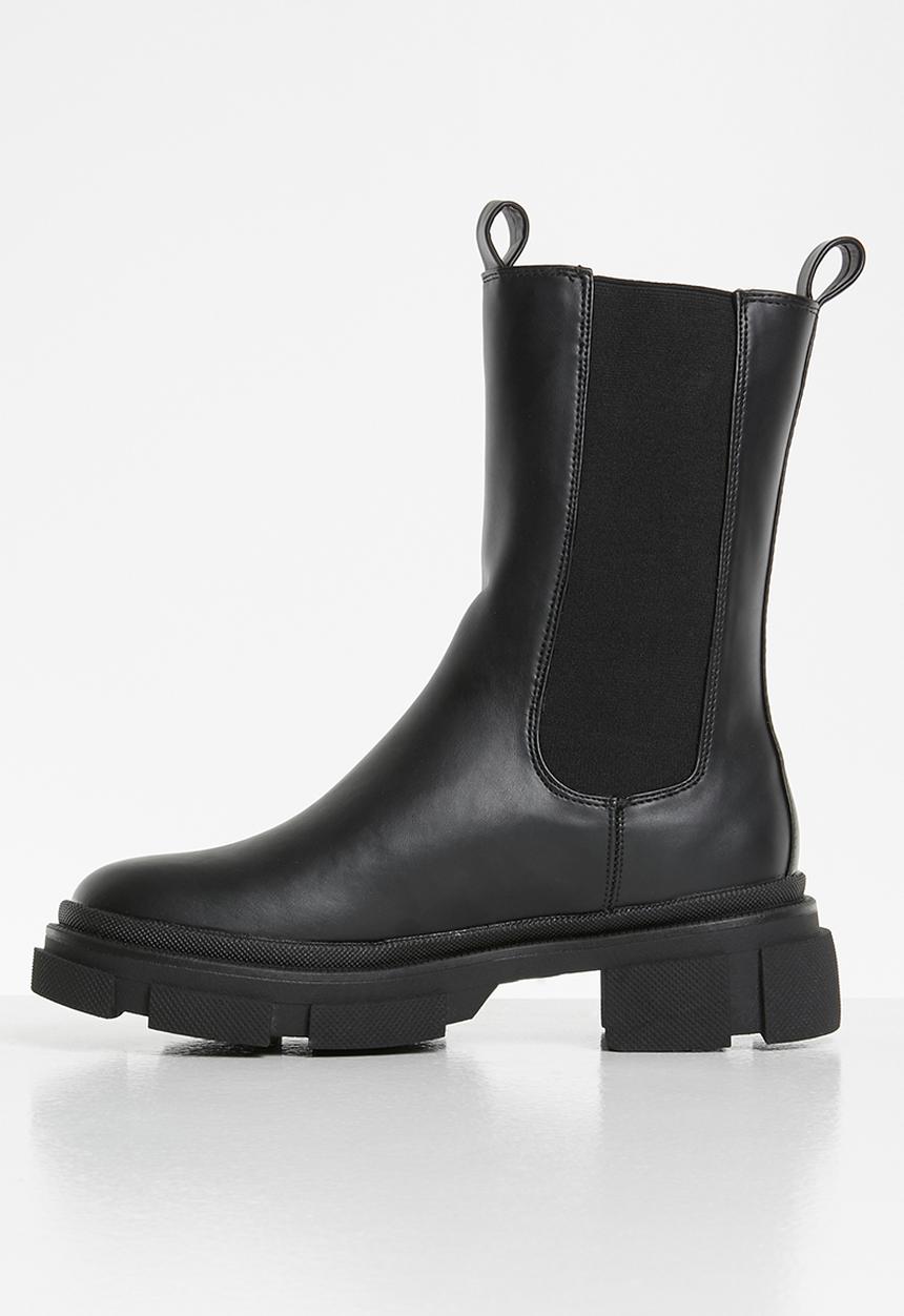 Missguided - Chunky pull on ankle boots - black