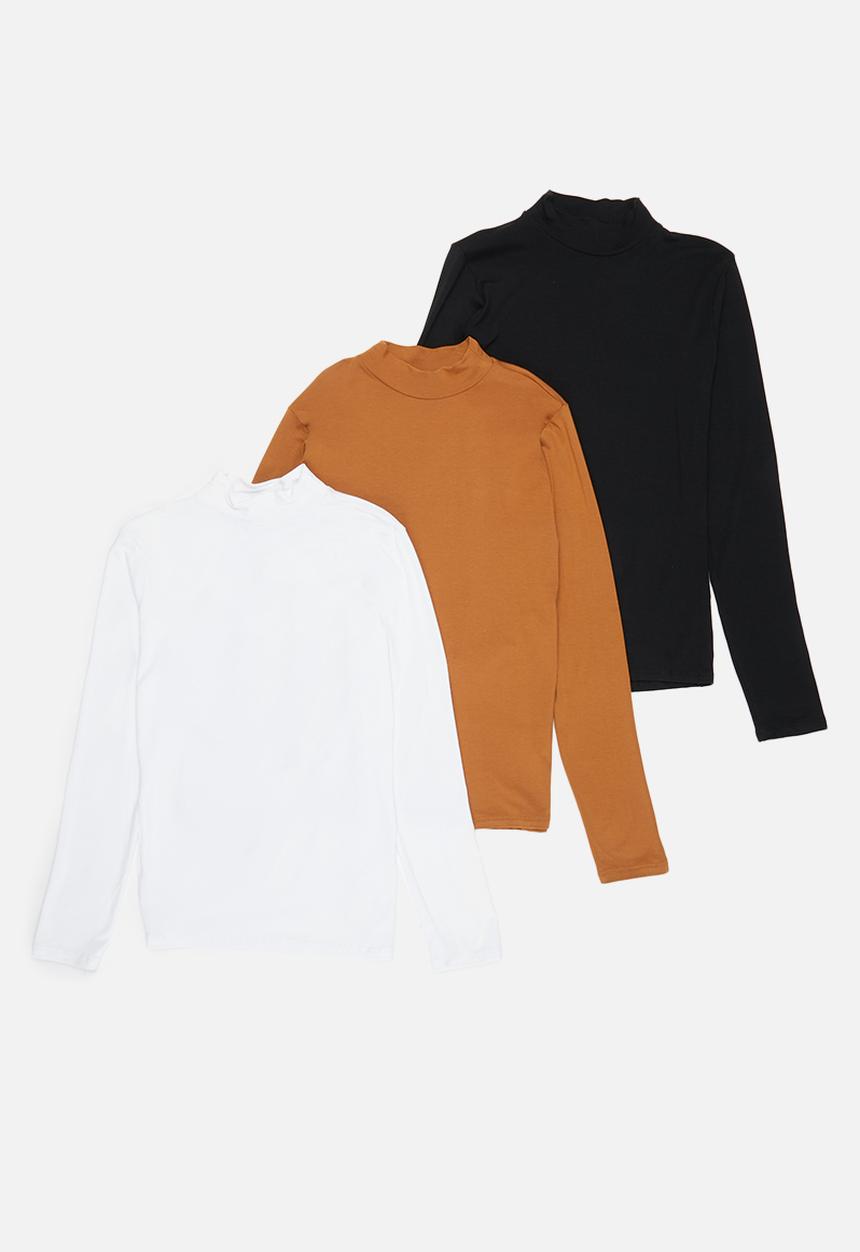 Superbalist - 3 Pack funnel neck tops - multi