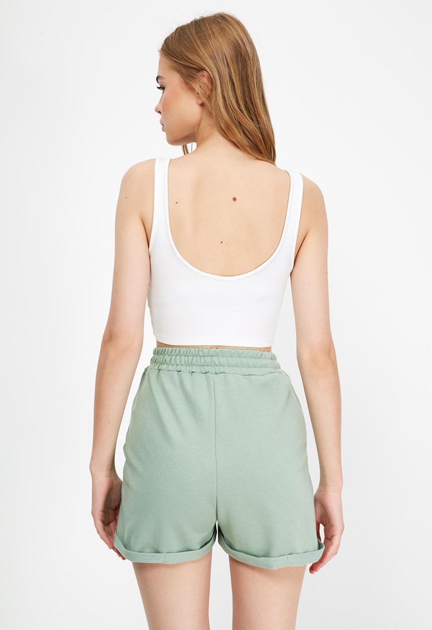 Trendyol - Knitted bermuda shorts  - mint