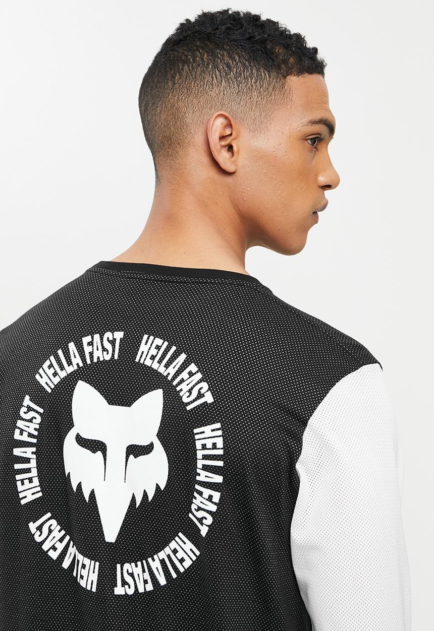 Fox - Mawlr airline long sleeve - black & white 