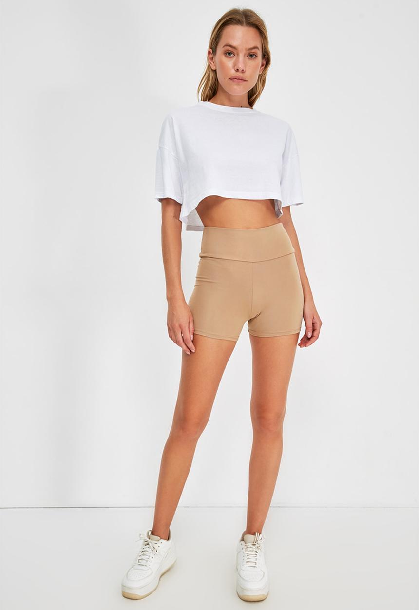 Trendyol - Biker short leggings  - stone