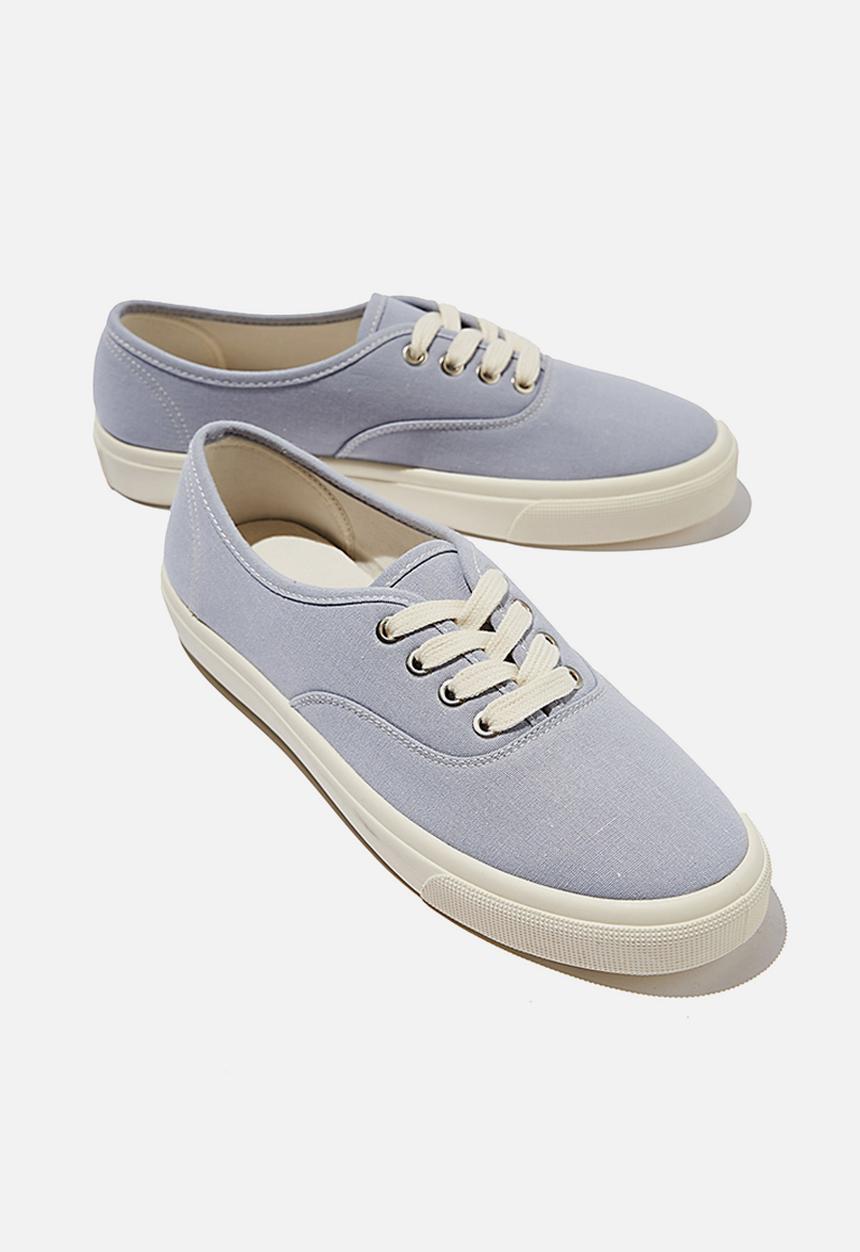 Cotton On - Jamie lace up plimsoll - dusty blue