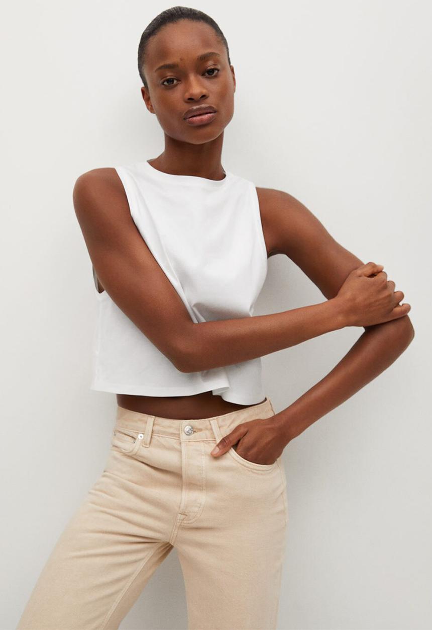 MANGO - T-shirt roma - white