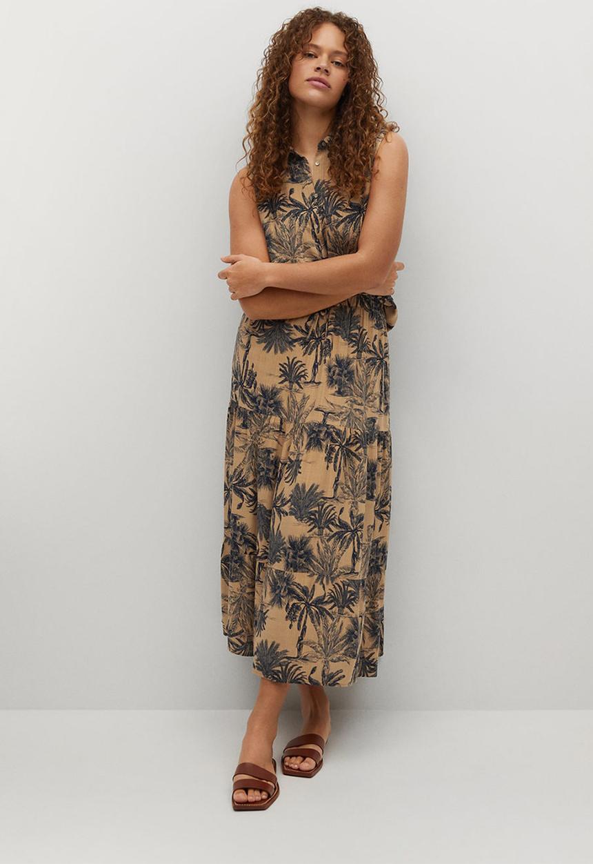 Violeta by Mango - Plus blouse waitopi - medium brown