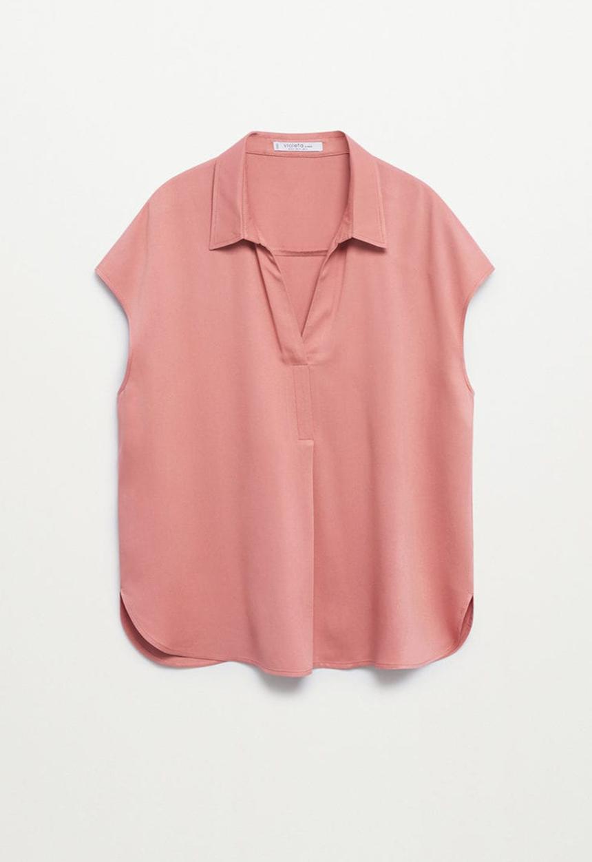 Violeta by Mango - Plus blouse clarita - pink