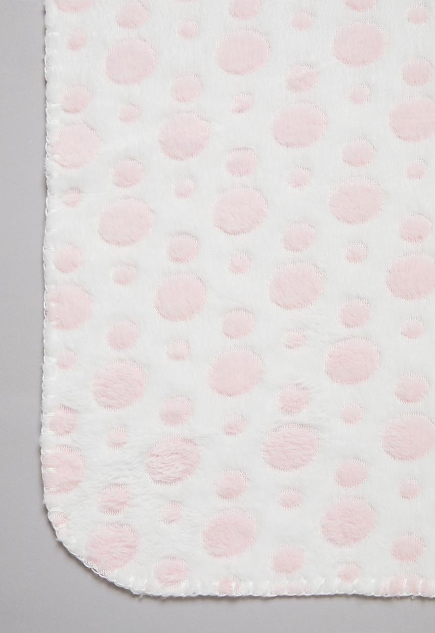 Pop Candy - Girls polka dot blanket - pink