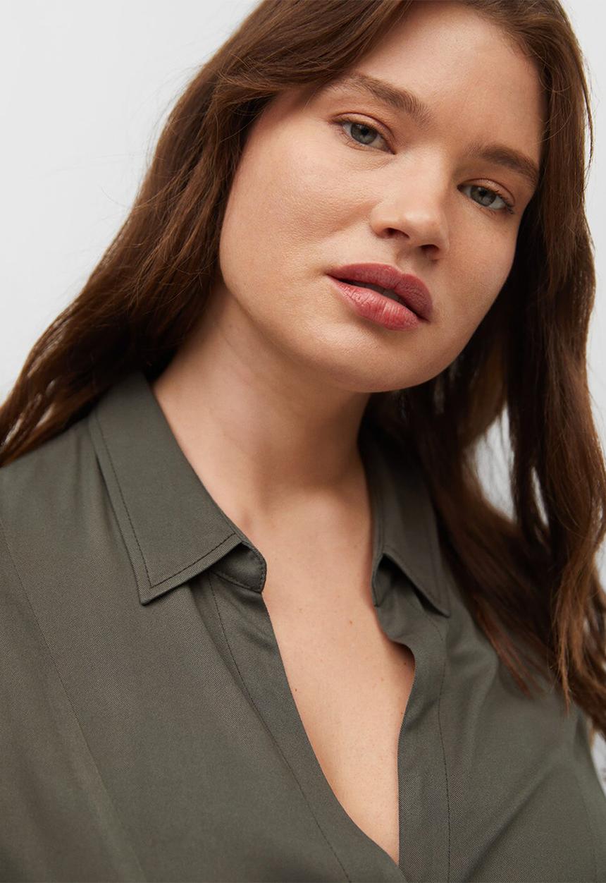 Violeta by Mango - Plus dress clarita - khaki