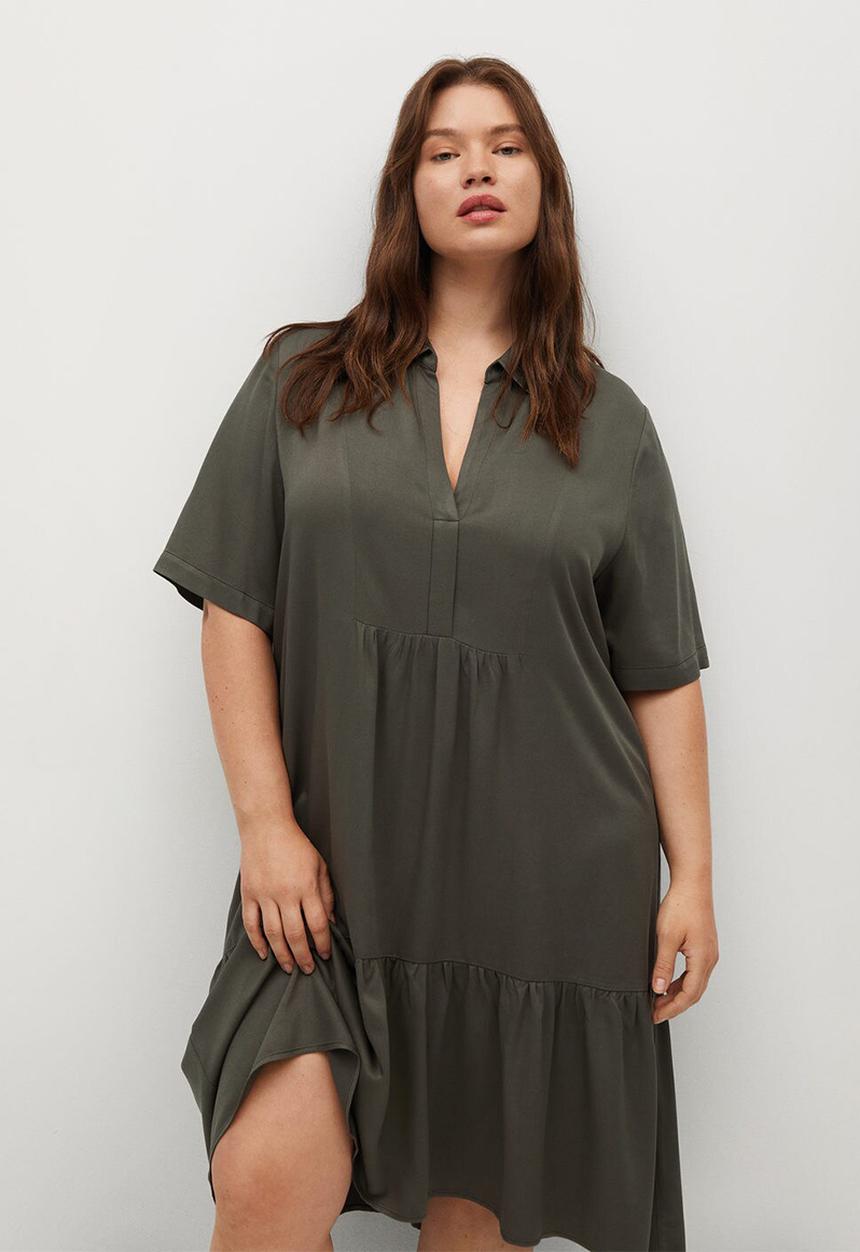 Violeta by Mango - Plus dress clarita - khaki