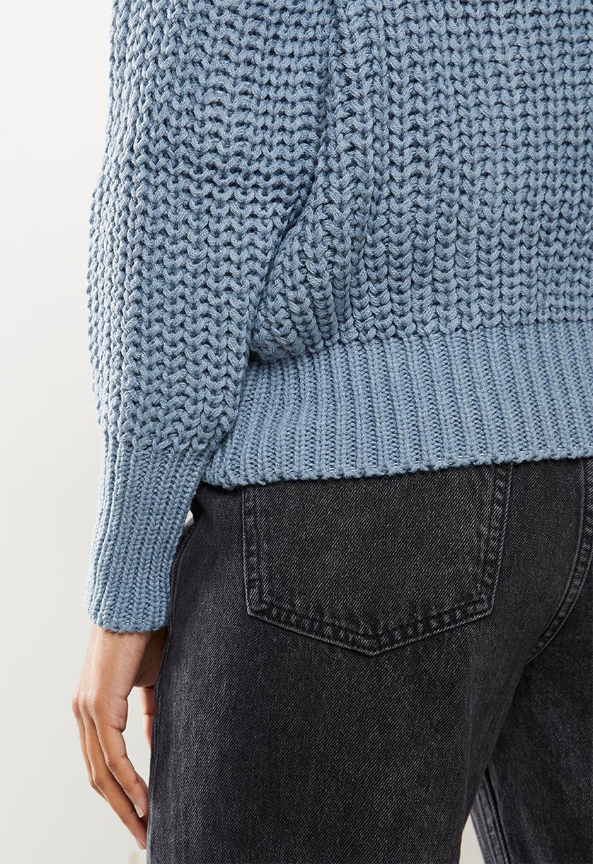 dailyfriday - Chunky knit jersey - blue
