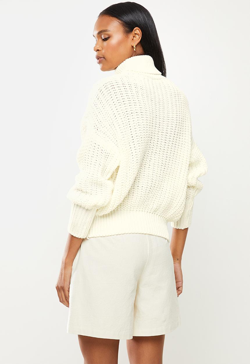 dailyfriday - Chunky knit jersey - white