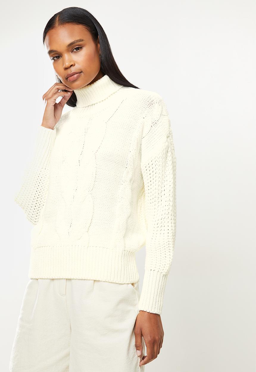 dailyfriday - Chunky knit jersey - white