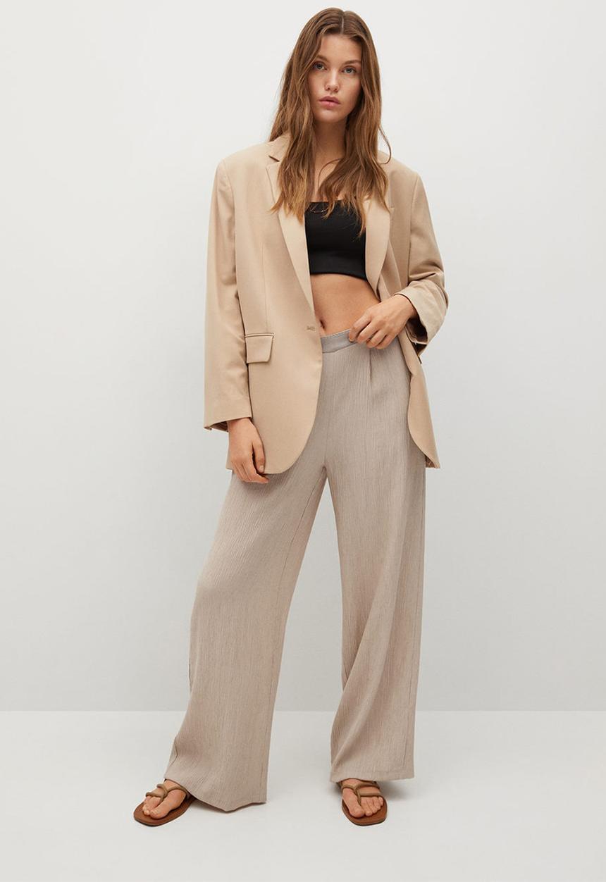 MANGO - Trousers sporty - medium brown