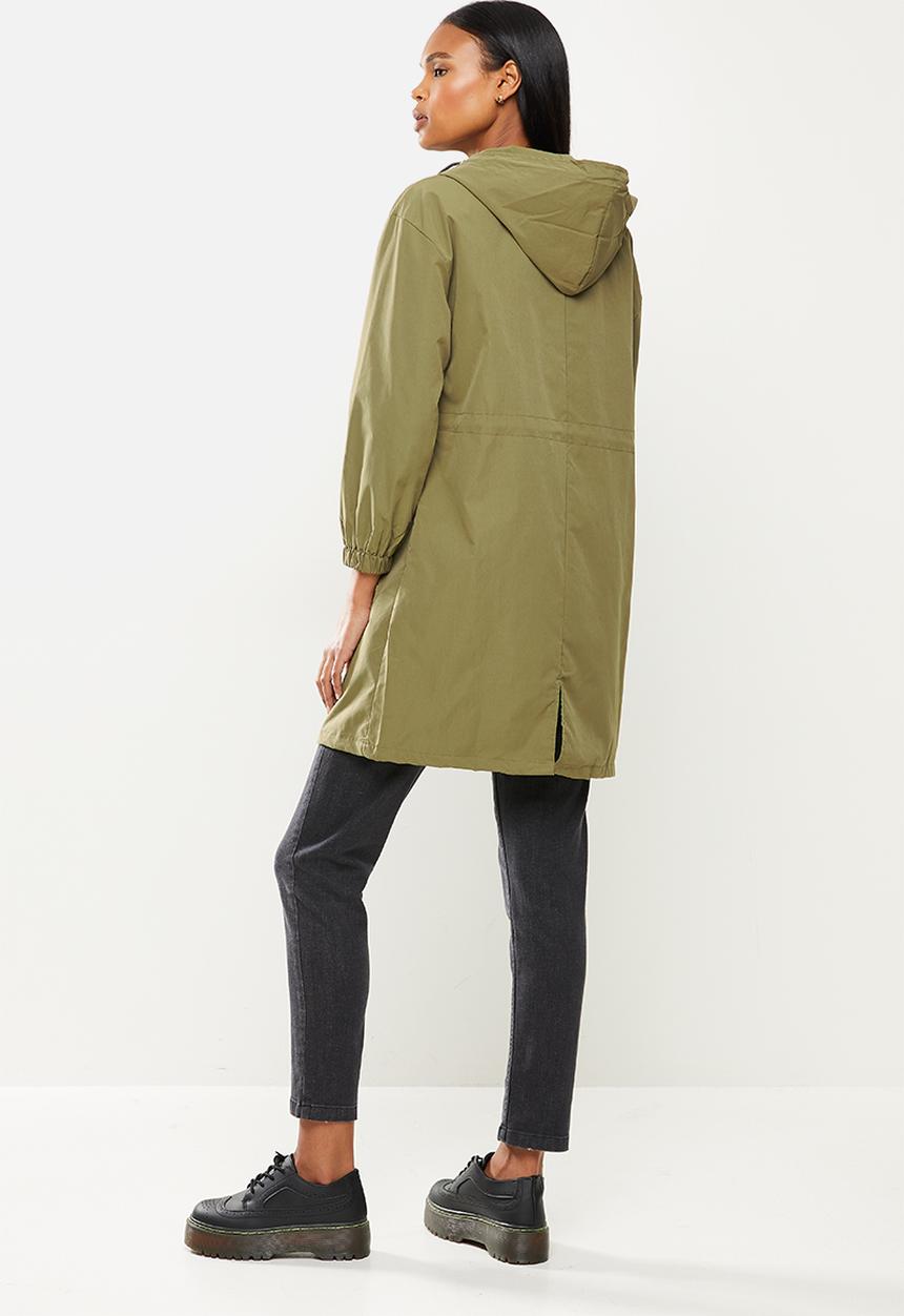 dailyfriday - Midi hooded parka - khaki