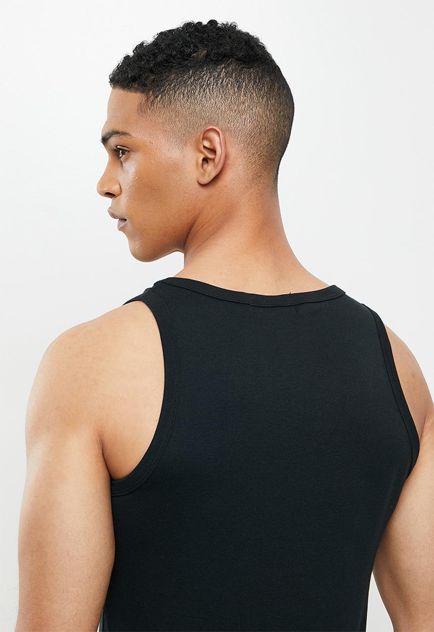 Superbalist - 2 Pack rib vests - black & white