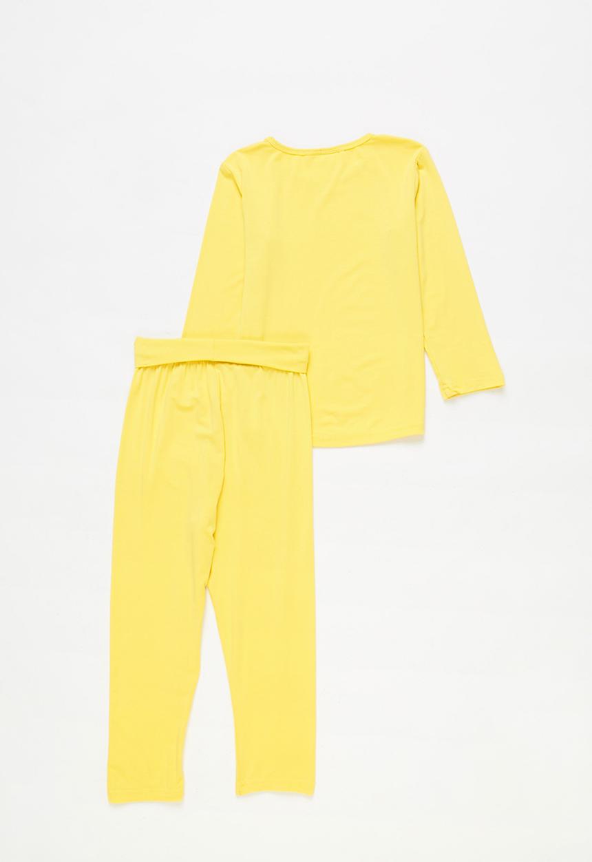 Pop Candy - Tee & pants pj set - yellow