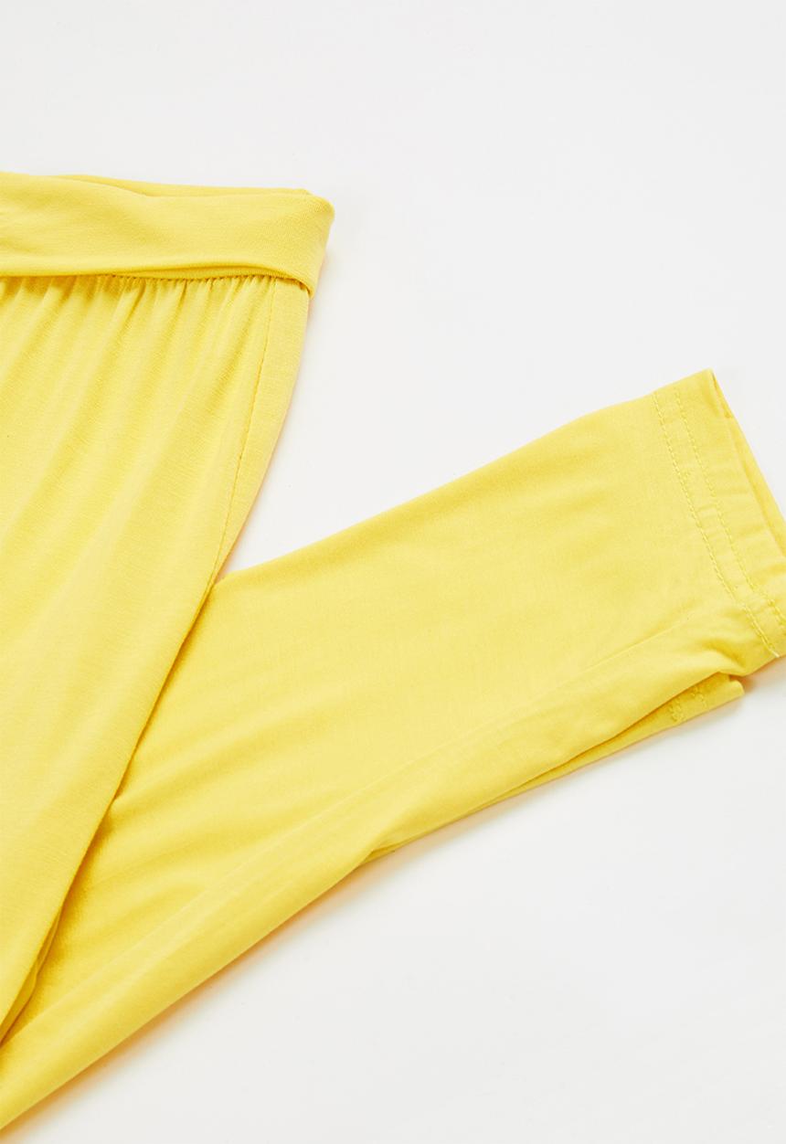 Pop Candy - Tee & pants pj set - yellow