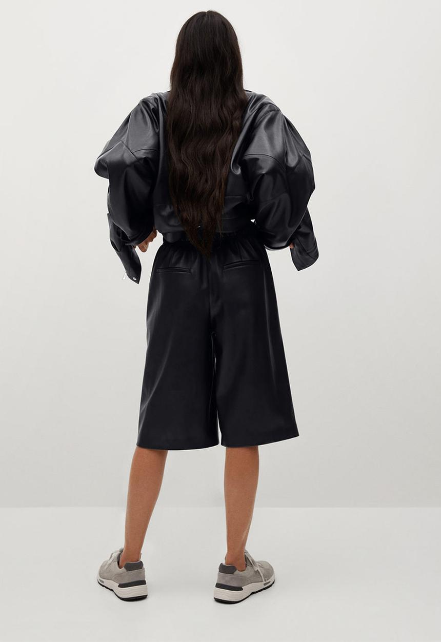 MANGO - Bermuda shorts pablo - black