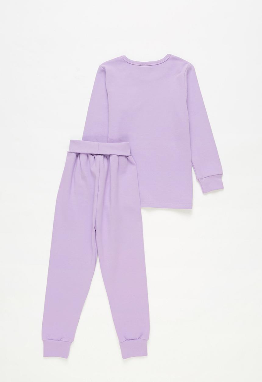 Pop Candy - Girls crew neck & sweatpants set - purple